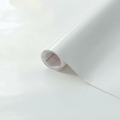 D-c-fix, selbstklebende Folie / selbstklebende Tapete weiß glänzend 346-0011; Maße 45 cm x 2 m