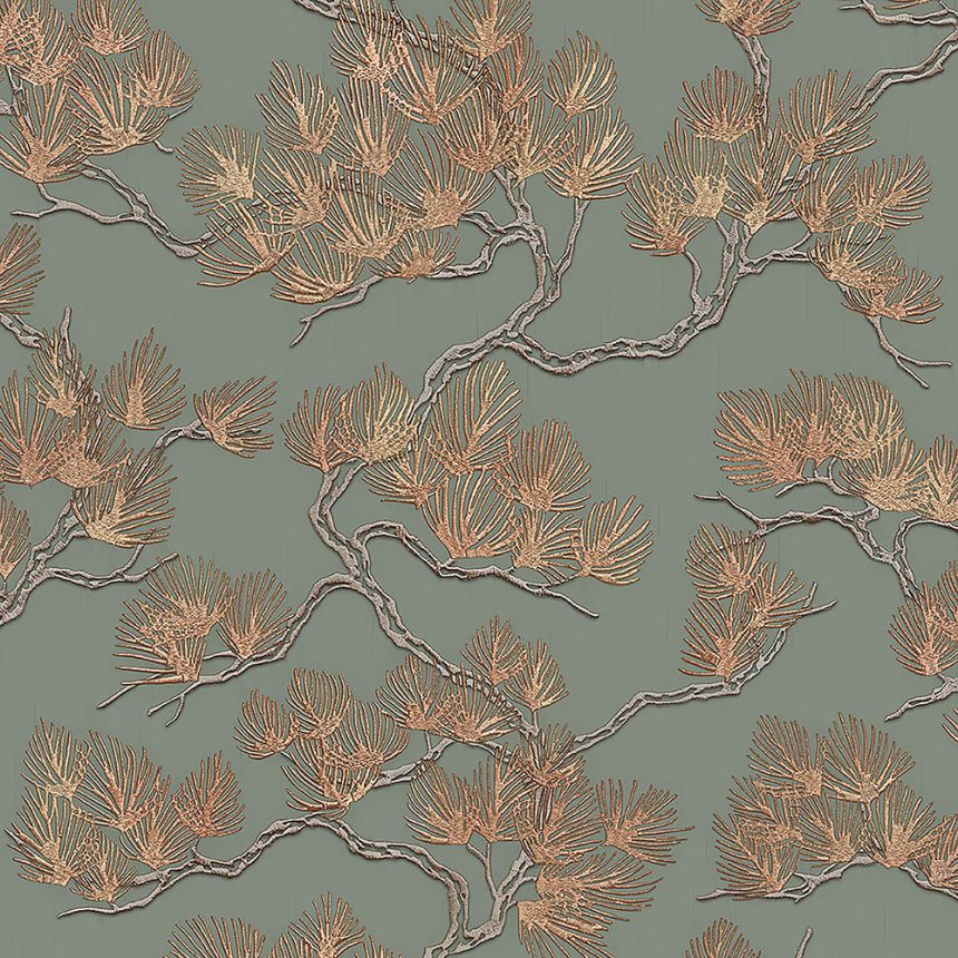 Luxustapete Zweige von Bäumen WF121013, Wall Fabric, ID Design