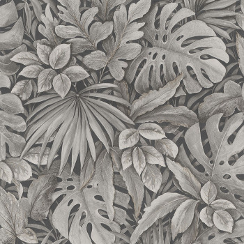 Braune Luxustapete mit Blättern 33305, Botanica, Marburg