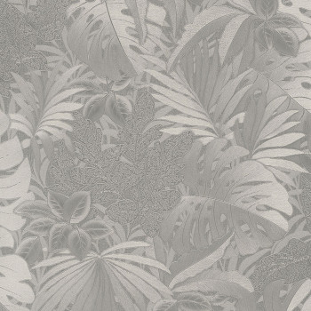 Metallisch glänzende Luxustapete mit Blättern 33302, Botanica, Marburg