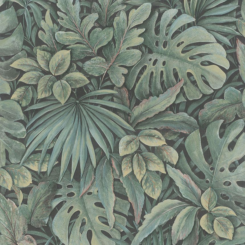 Grüne Luxustapete mit Blättern 33304, Botanica, Marburg
