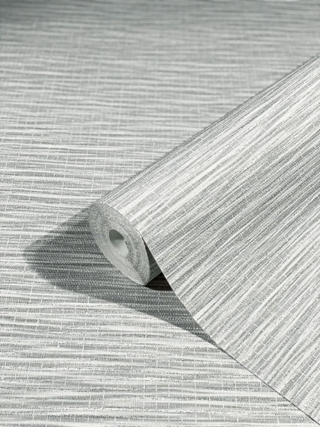 Grau-weiße Luxustapete, Rattan geflochten 33323, Botanica, Marburg