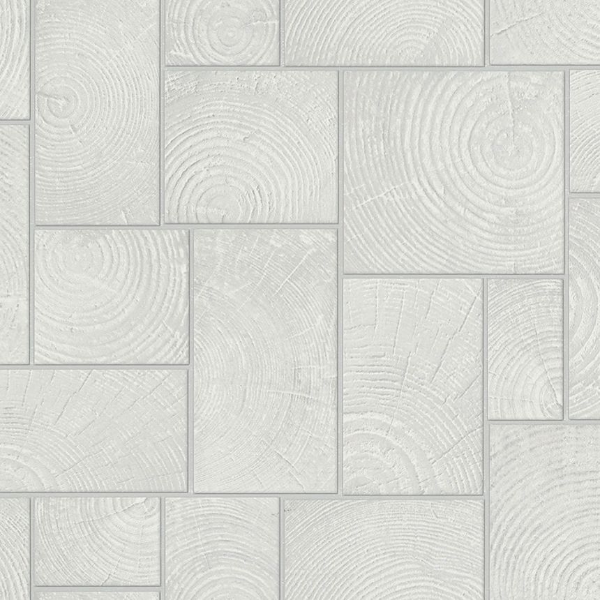 Graue und weiße Tapete Holzimitat 33226, Natural Opulence, Marburg