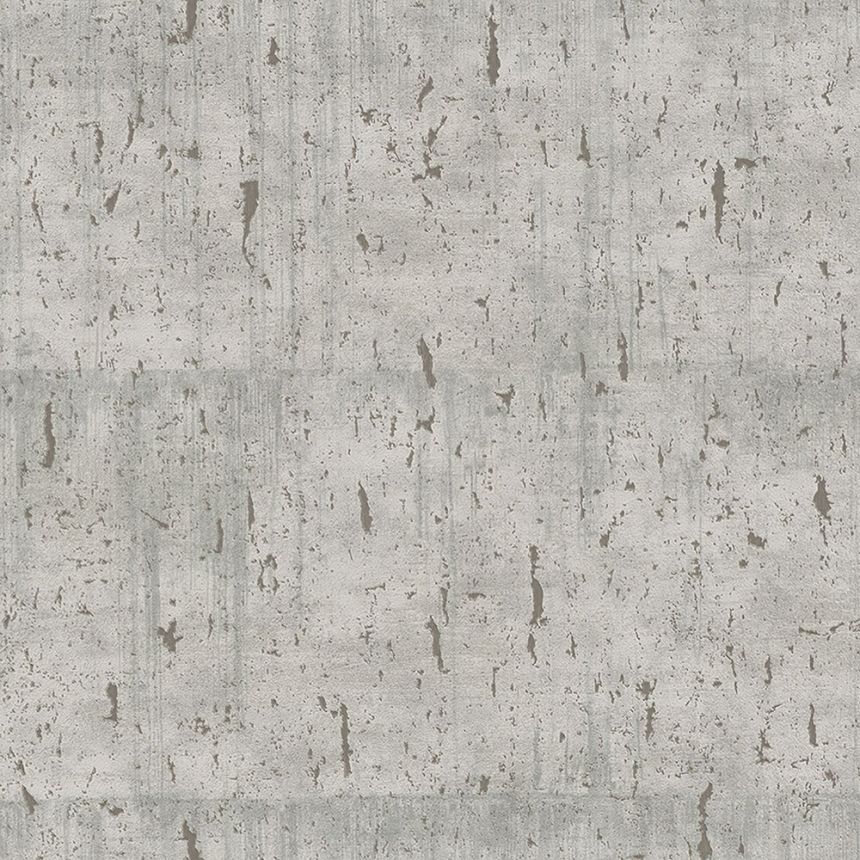Grau-beige Tapete, Imitation von Betonsteinen 33238, Natural Opulence, Marburg