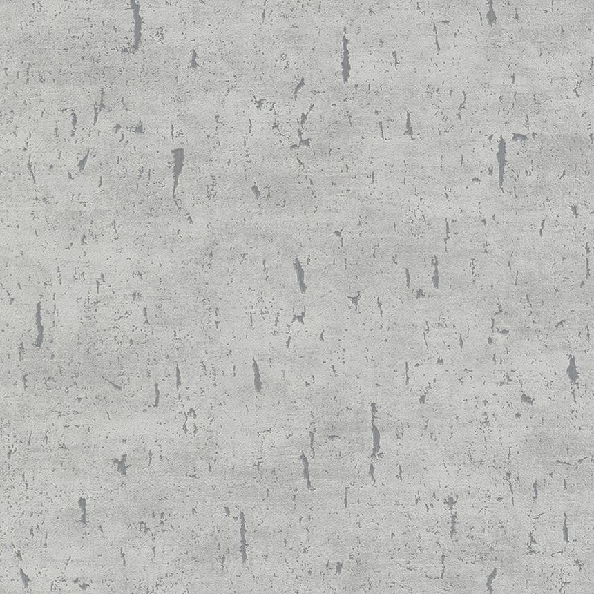 Grau-silberne Luxustapete, Betonimitation 33255, Natural Opulence, Marburg