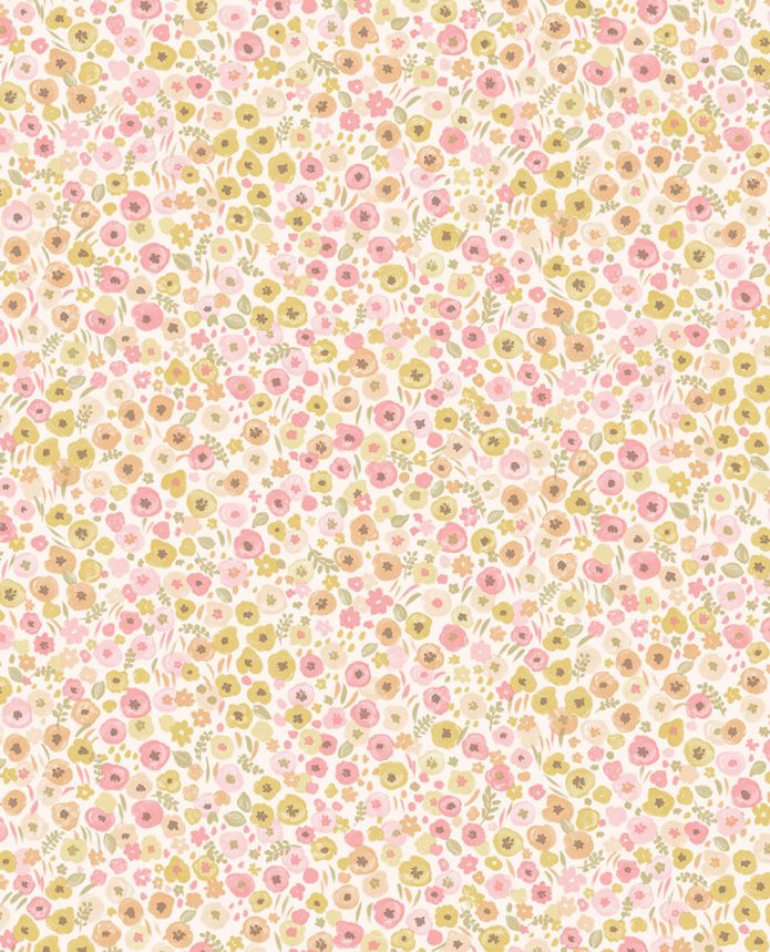 Beige-rosa Blumentapete 323062, Explore, Eijffinger