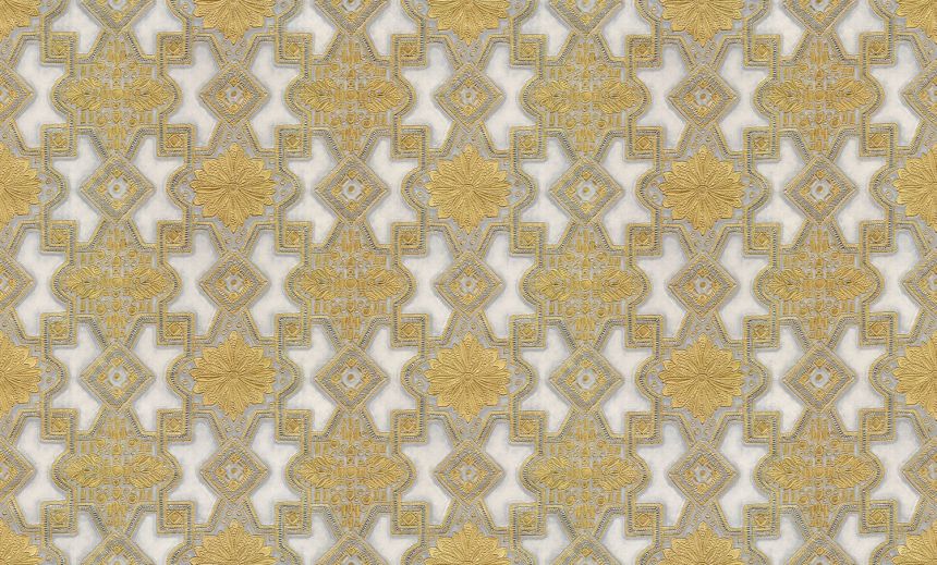 Luxuriöse gold-weiße Vliestapete mit Ornamenten, 86001, Valentin Yudashkin 5, Emiliana Parati