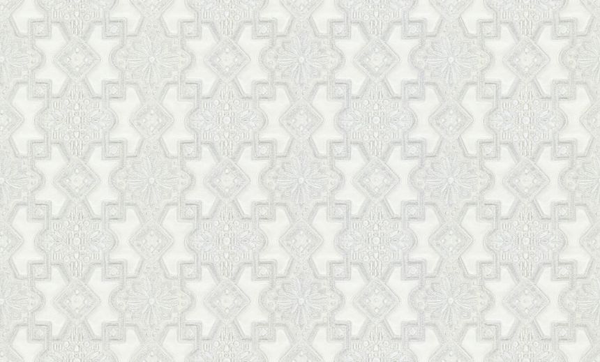 Luxuriöse weiß-silberne Vliestapete mit Ornamenten, 86009, Valentin Yudashkin 5, Emiliana Parati