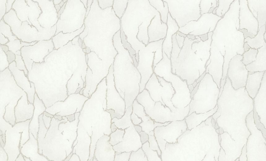 Luxuriöse weiß-silberne Vliestapete, Steinimitat, 86028, Valentin Yudashkin 5, Emiliana Parati