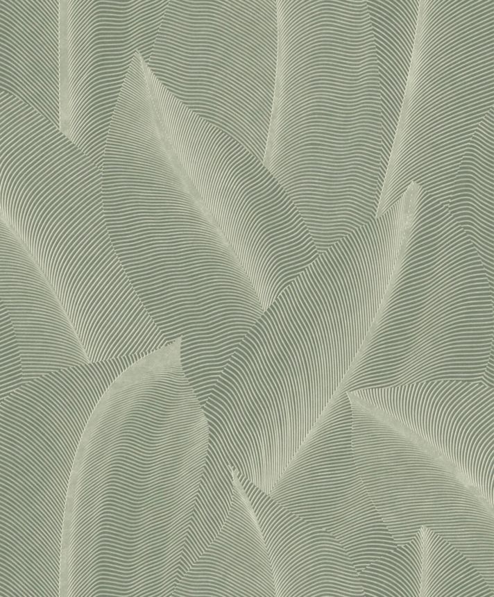 Grüne Tapete mit Blättern, AL26221, Allure, Decoprint