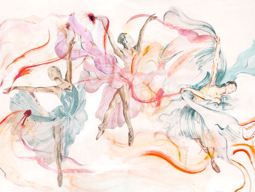 Grafische Fototapete, Ballerinas, ML2201, Mural Young Edition, Grandeco