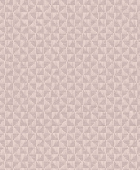 Alte rosa geometrische Tapete, ZEN308, Zen, Zoom by Masureel