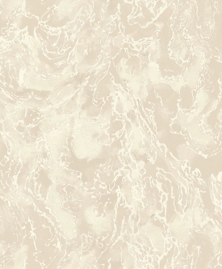 Metallisch cremefarbene Luxustapete mit rauer Textur, 57306, Aurum II, Limonta