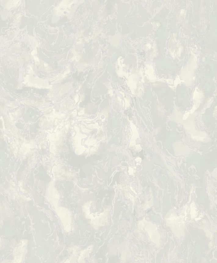Weiße metallische Luxustapete mit rauer Textur, 57311, Aurum II, Limonta