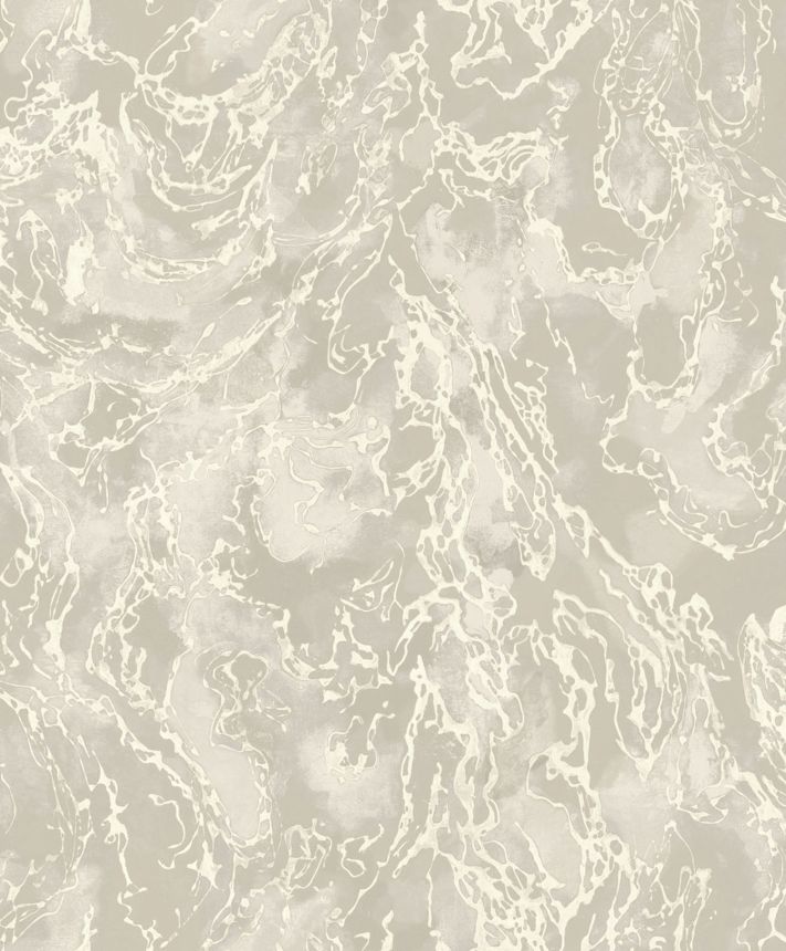 Silberbeige metallische Luxustapete mit rauer Textur, 57317, Aurum II, Limonta