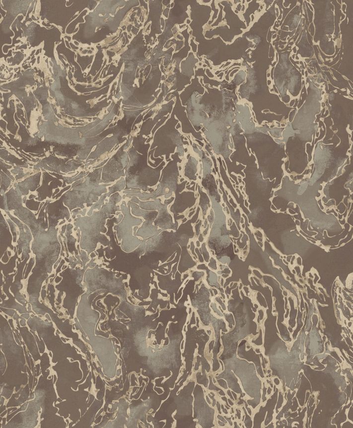 Graubraune metallische Luxustapete mit rauer Textur, 57324, Aurum II, Limonta