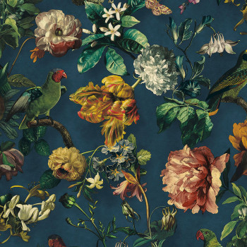 Vlies, Luxustapete Blumen, Papageien, 307306, Museum, Eijffinger