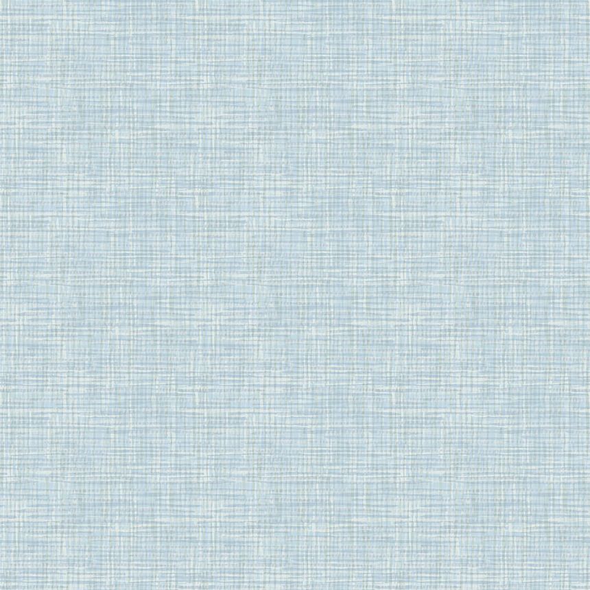 Hellblaue Vliestapete, Imitation von grobem Stoff FT221243, Fabric Touch, Design ID