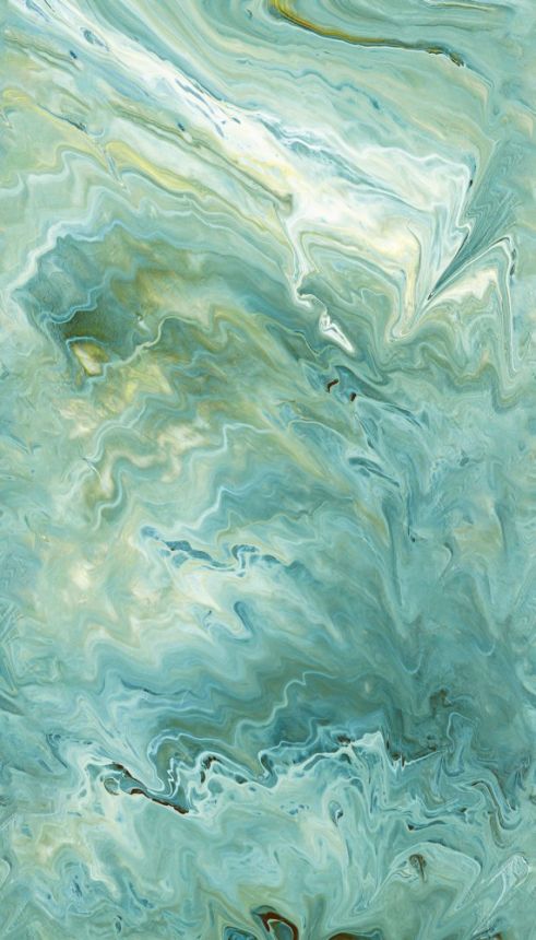 Tapete wandbilder, Marmorimitation grün A54203, 159 x 280 cm, One roll, one motif, Grandeco