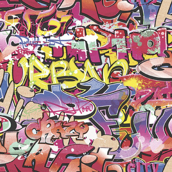 Tapete für Teenager Graffiti GV24241, Good Vibes, Decoprint