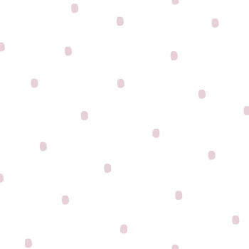 Weiße Papiertapete mit rosa Punkten 3359-2, Oh lala, ICH Wallcoverings