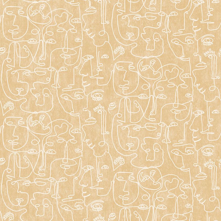 Grafische braun-beige Tapete, Vliestapete M41212, Arty, Ugépa