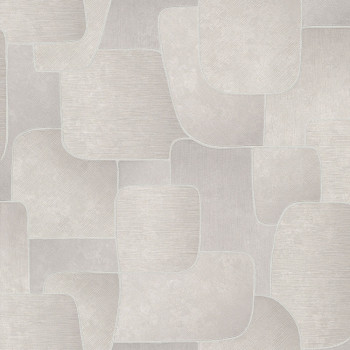 Beige-graue Tapete mit geometrischen Mustern MU3104 Muse, Grandeco