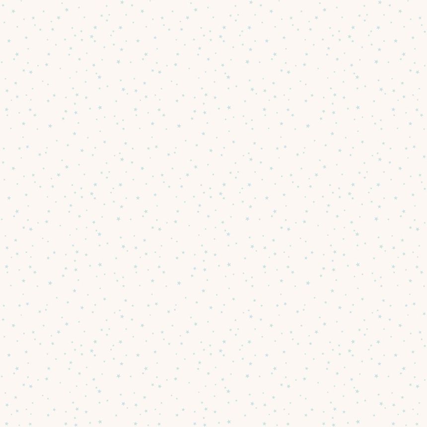 Weiße Kindertapete mit blauen Sternen 7005-1, Noa, ICH Wallcoverings