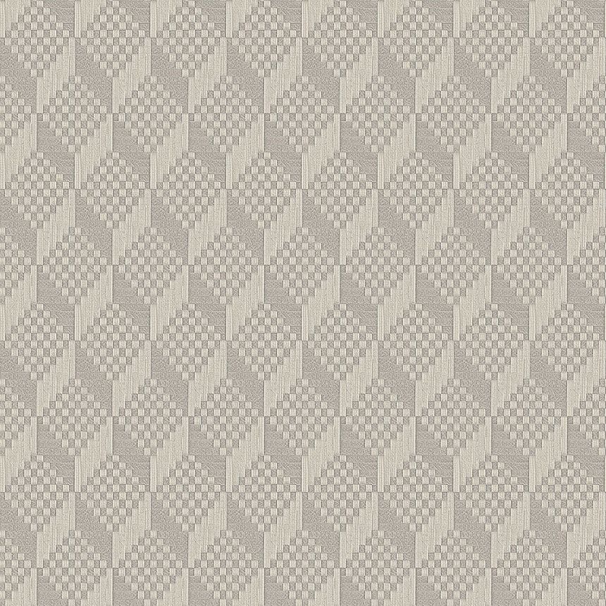 Grau-silberne Luxustapete 3d GR322303, Grace, Design ID