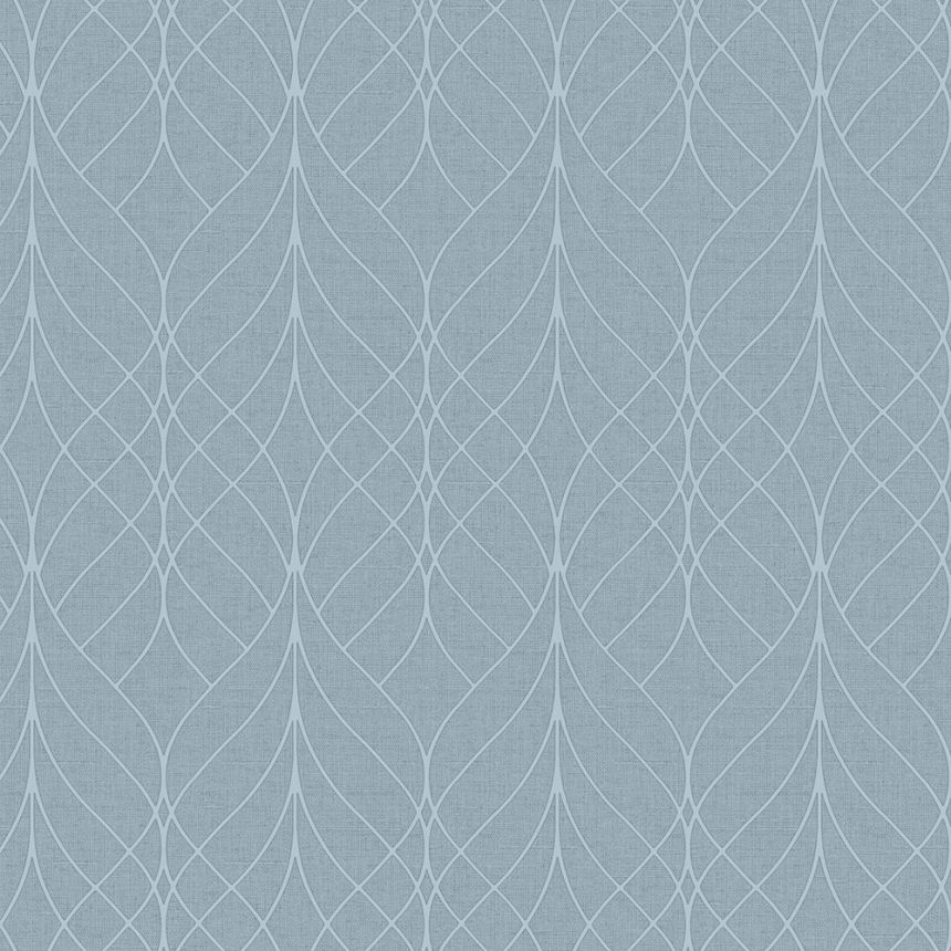 Blaue Tapete mit geometrischen Mustern, M41991D, Adéle, Ugépa
