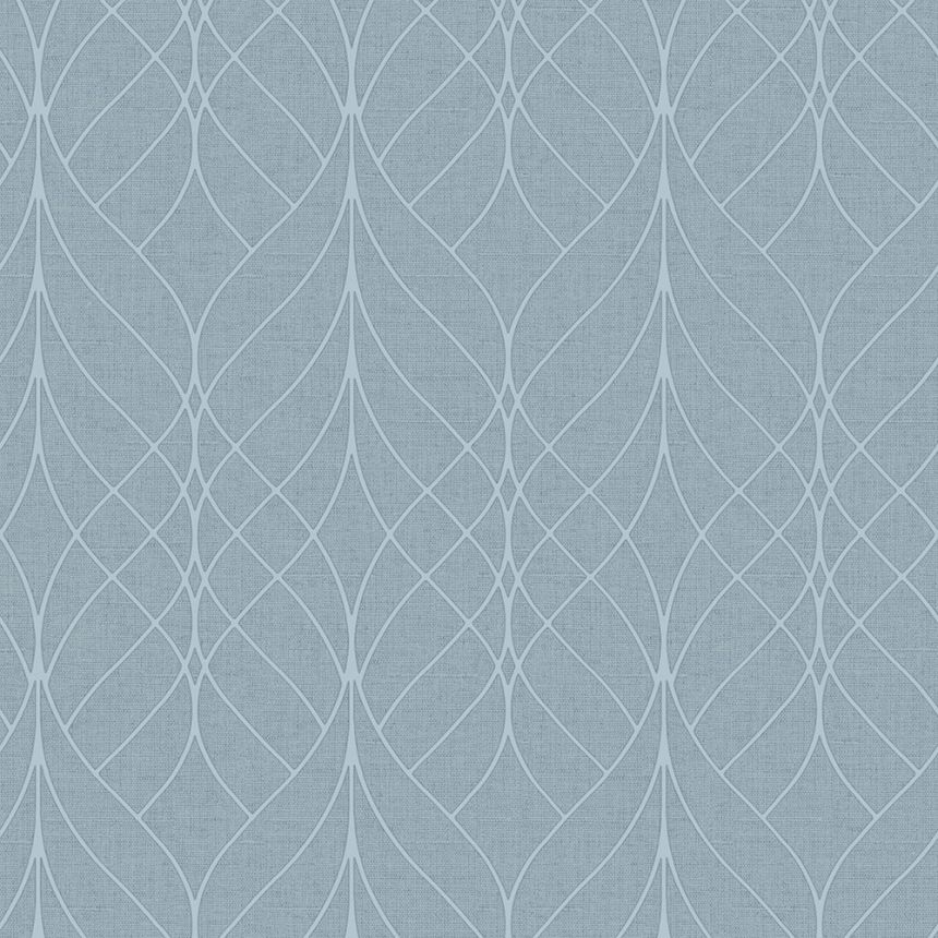 Blaue Tapete mit geometrischen Mustern, M41901, Adéle, Ugépa