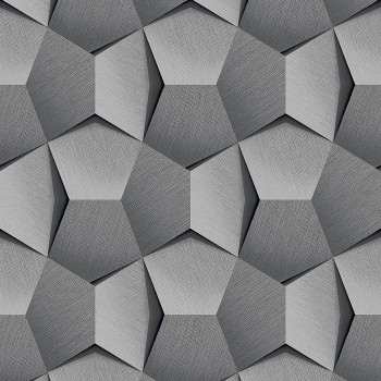Geometrische graue 3D-Tapete A54601, Vavex 2024