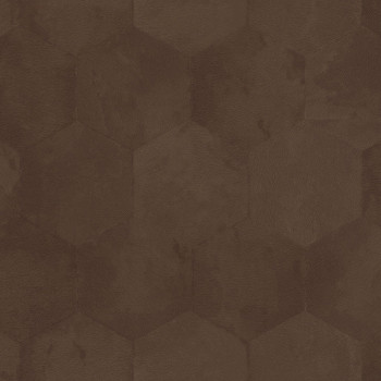Braune Tapete mit geometrischen Mustern Z80008 Philipp Plein, Zambaiti Parati